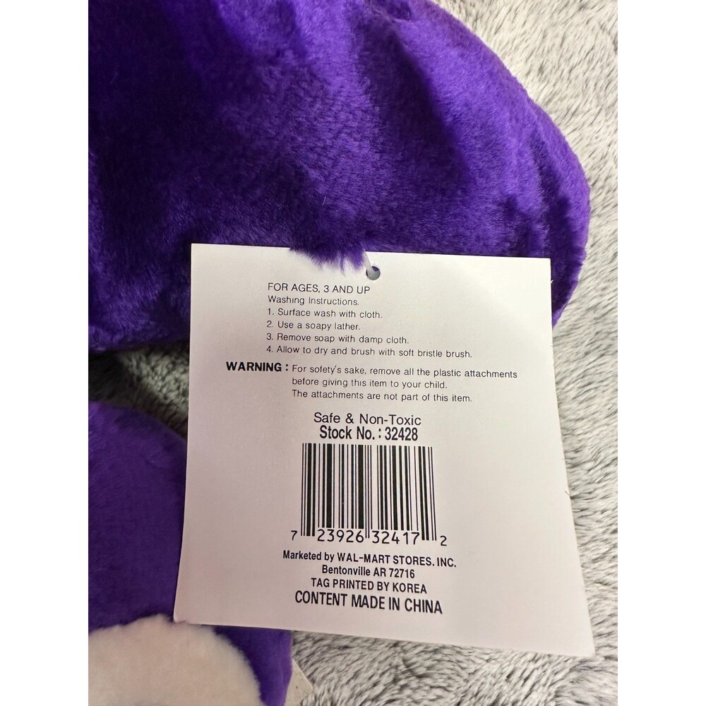NOS VTG 80s My Slumber Mate Plush Dragon Pillow RARE Walmart With Tags NEW 23" - Picture 6 of 10